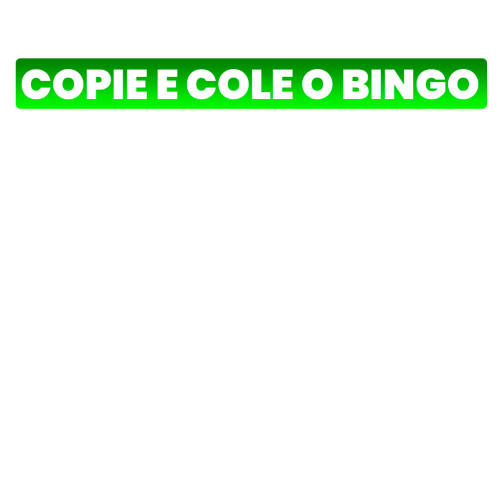 headline superodd copie e cole BINGO SEMANAL